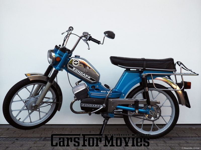 CarsForMovies | Zündapp ZD 40 brillant-blau 1980 Deutschland Blau Blau Zwei- und Dreirad Motorrad Baden-Württemberg 5667 Oldtimer Moped Mokick Mofa